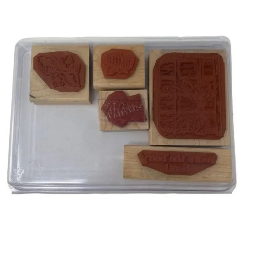 Stampin' Up! Set of 5 Fruit Berries Stamps EUC